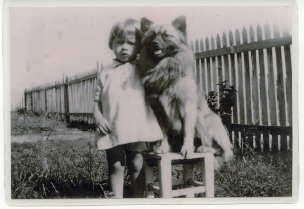 Doreen Wendt-Weir Photos: With my faithful minder Dooley ... he saved my life when I was 3