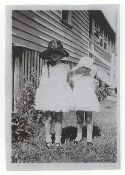 Doreen Wendt-Weir Photos: My older sister Joan (in black hat) and I 